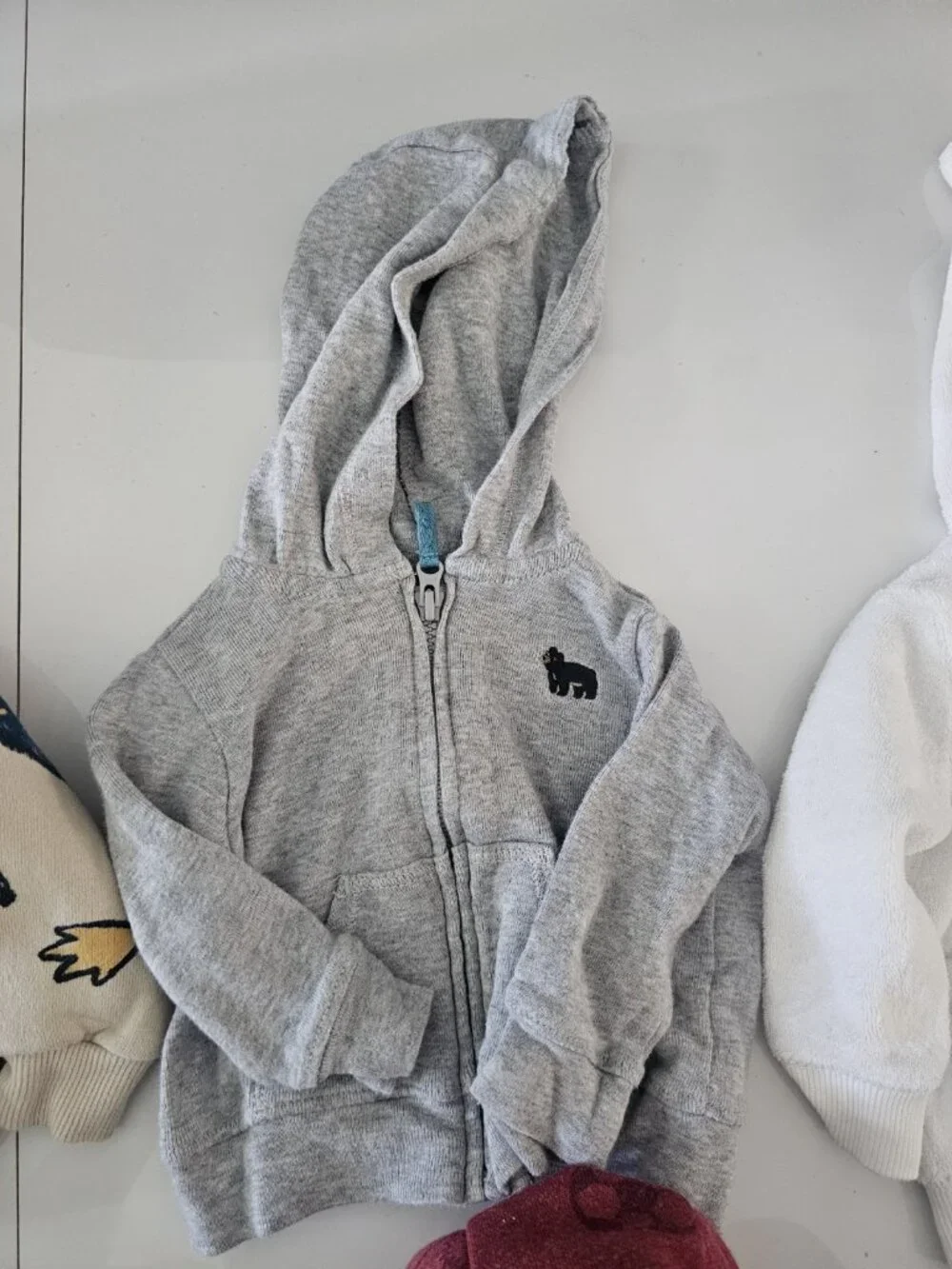 Carter's Newborn Boys Full Zip Hoodie Jackets With Pockets - 6 Piece Bundle